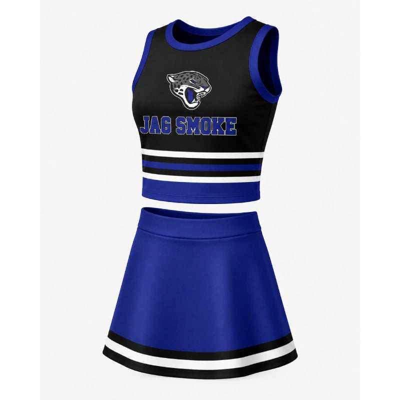 Jag Smoke Royal Blue & Black Cheer Uniform
