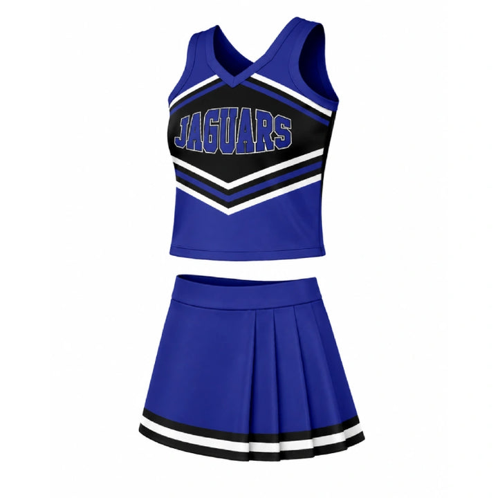 Jaguars Royal Blue & Black Cheer Uniform