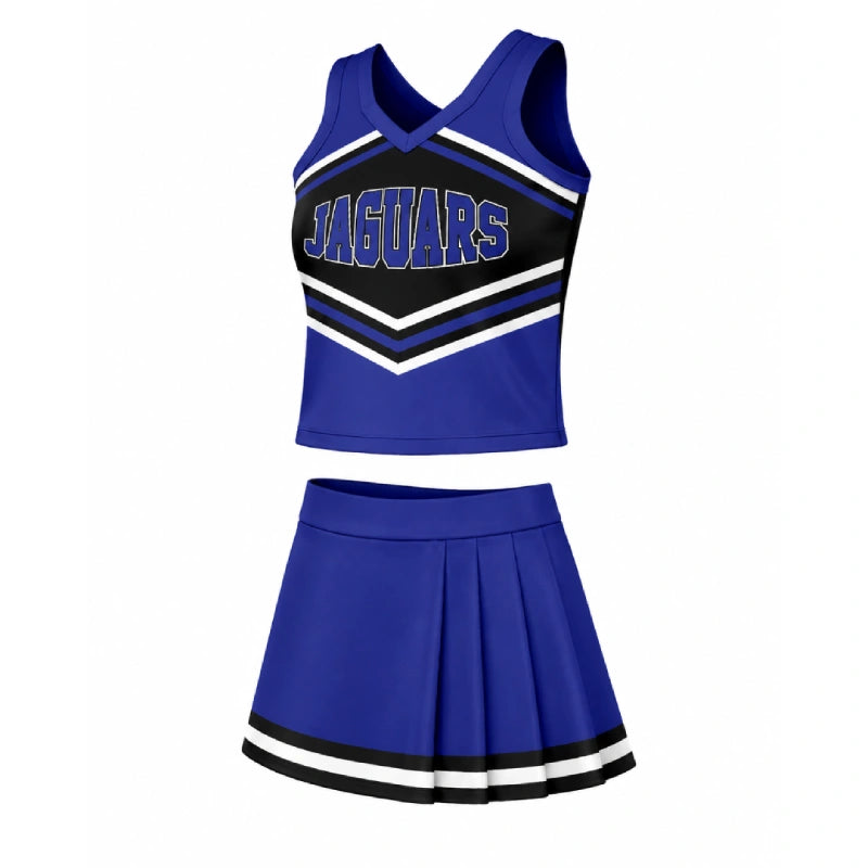 Jaguars Royal Blue & Black Cheer Uniform